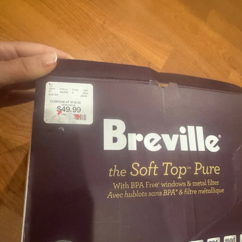 Breville Stainless Steel Electric Kettle in Silver and Black